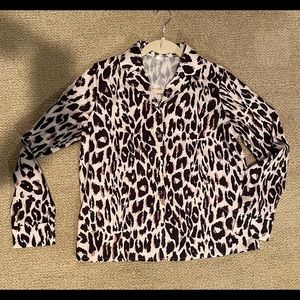 Animal print blouse